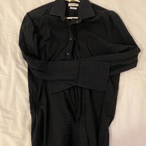 Calvin Klein black button up shirt